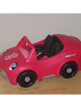 Fisher-Price Little People Barbie Toddler Toy Car Convertible with Music Sounds